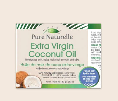 Makes skin smooth, supple, enhances hair quality... Manas Pure Naturelle  100% Natural Extra Virgin Coconut Oil for all skin and hair types