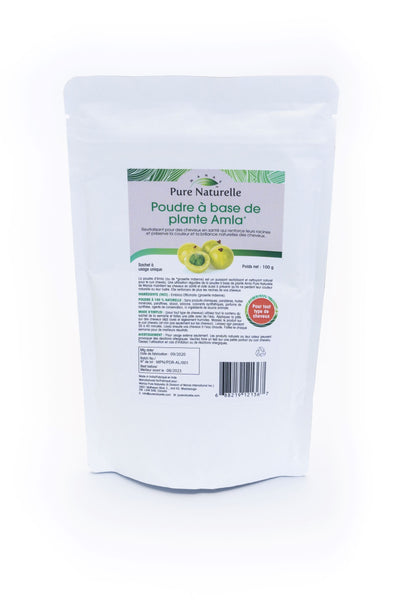 Maintains natural hair colour/shine, prevents premature greying, hair loss and strengthens roots... Manas Pure Naturelle 100% Natural Amla* Herbal Powder for all hair types (4 Weekly Single Use Pouches)
